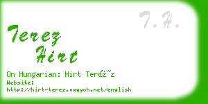 terez hirt business card